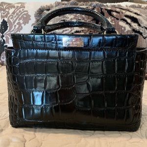 Kate Spade Black “Alligator” Skin Purse